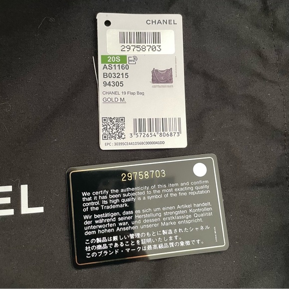 Chanel Small 19 20S Flap Bag Black Goatskin BRAND NEW PRISTINE - Picture 6 of 10